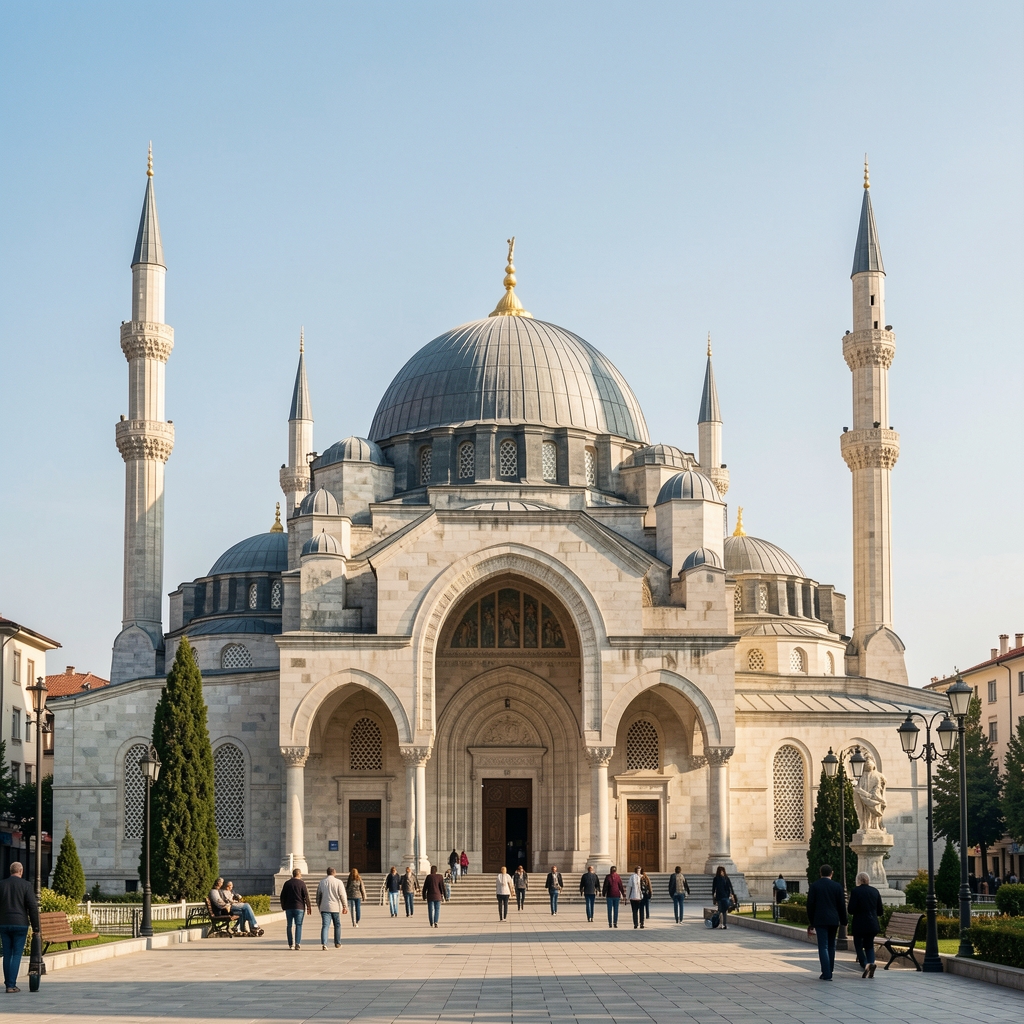Ankara'da büyük bir konferans salonunda kürsüde ekonomi sunumu yapan, takım elbiseli, gözlüklü 50'li yaşlarında Türk erkek ekonomi profesörü